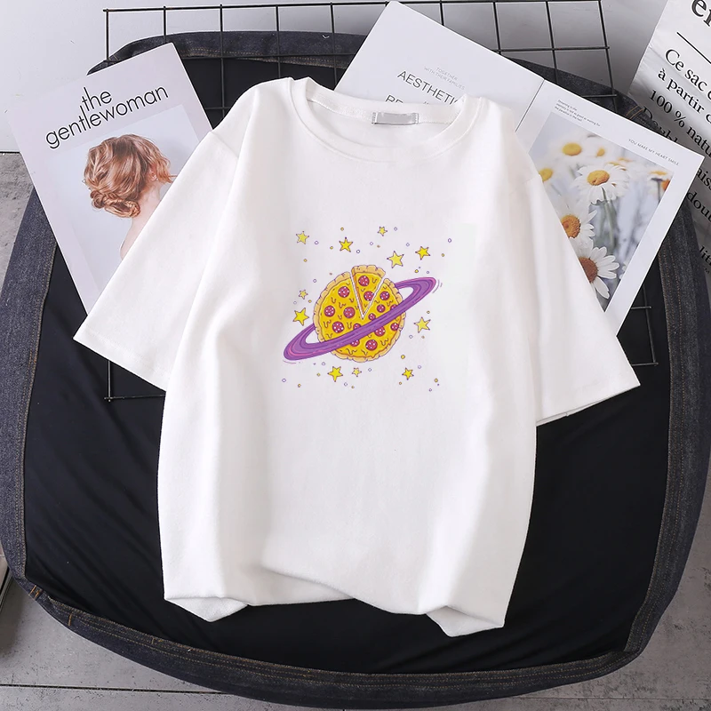 

Women T-shirts Pisa Cute Printed Harajuku T Shirt Personality Oversized Female T-shirt Streetwear Tops Tee for Women Clothing