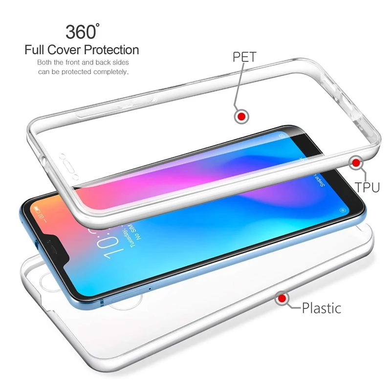 Чехол для Redmi 7A 5 Plus 6 6A Pro 7 Note 5A с полной защитой на 360 градусов | Мобильные телефоны