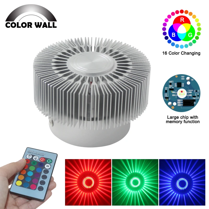 RGB 3 Вт светодиодный настенный светильник высокой мощности Светодиодный чип