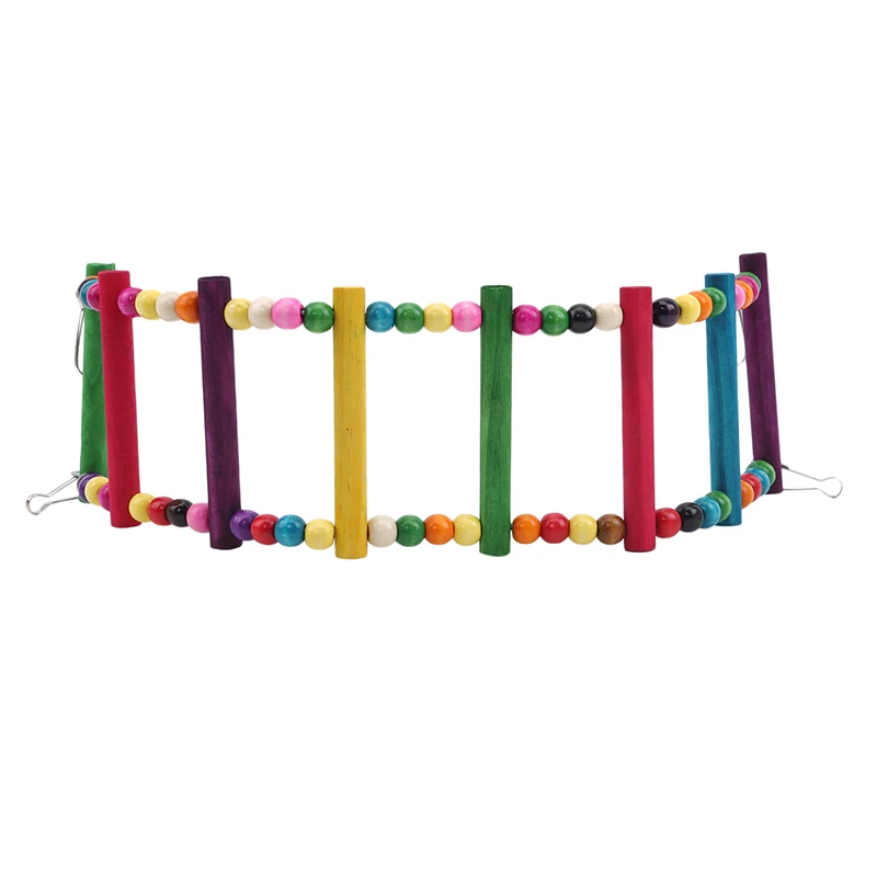 Juguete colgante para mascota, bolas de mimbre para morder, campana oscilante, soporte para periquito y p&aacute;jaro, accesorios de entrenamiento, suministros para mascotas-5
