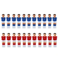 new hard plastic 22pcs redblue football table men player with screws soccer table tournament doll football machine accessories