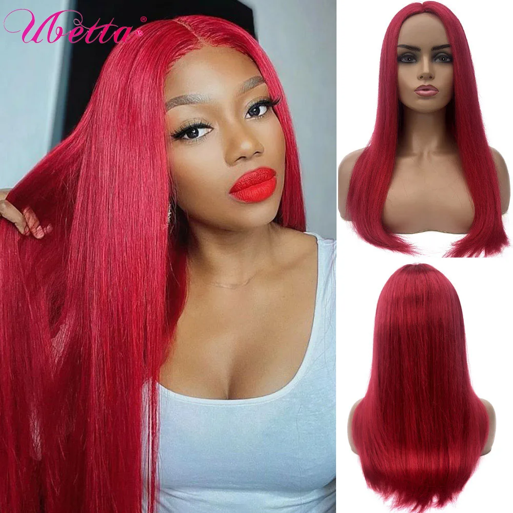 

UBETTA Non Lace Front Wigs Human Hair Straight Long Human Hair Wigs Slightly Pre Plucked Human Hair Wig Glueless For Black Women