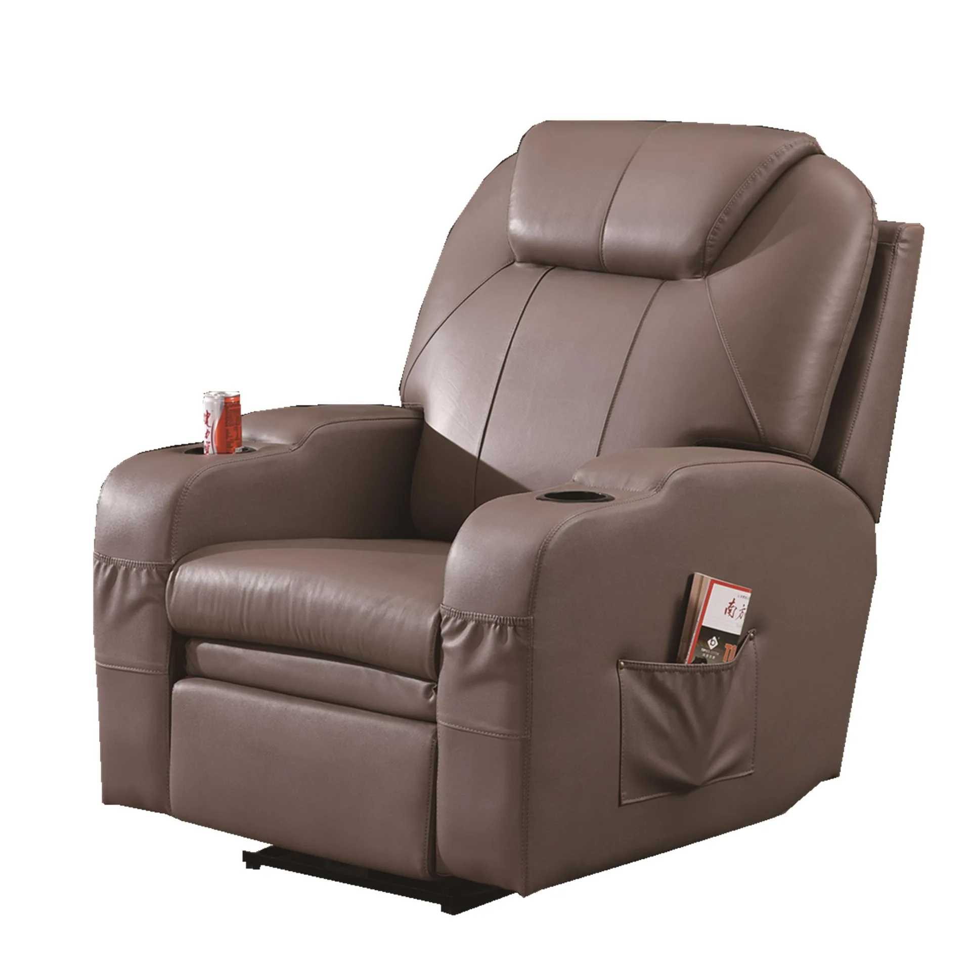

wholesale shadow bar movie hall can lie single leather small sofa multifunctional small apartment home theater sofa