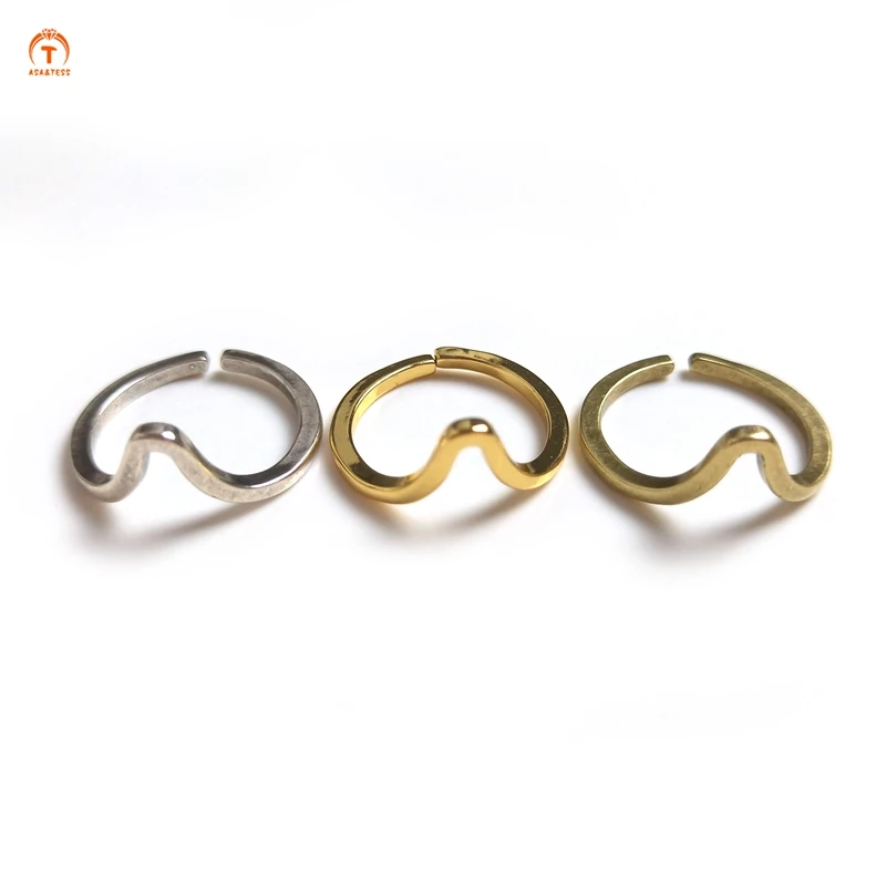 

5pcs Simple Irregular Opening Adjustable Rings For Men Women Finger Jewelry Hip Hop Punk Style Minimalist Lovers Anniversary Y