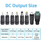 8 шт., разъемы питания для универсального ноутбука, 5,5x2,5 мм