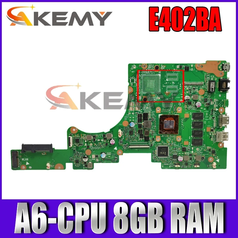 

E402BA с A6-CPU 8 Гб Оперативная память Материнская плата ASUS VivoBook E402 E402B E402BA E402BP всеобщая плата E402BA материнская плата 100% тесты OK