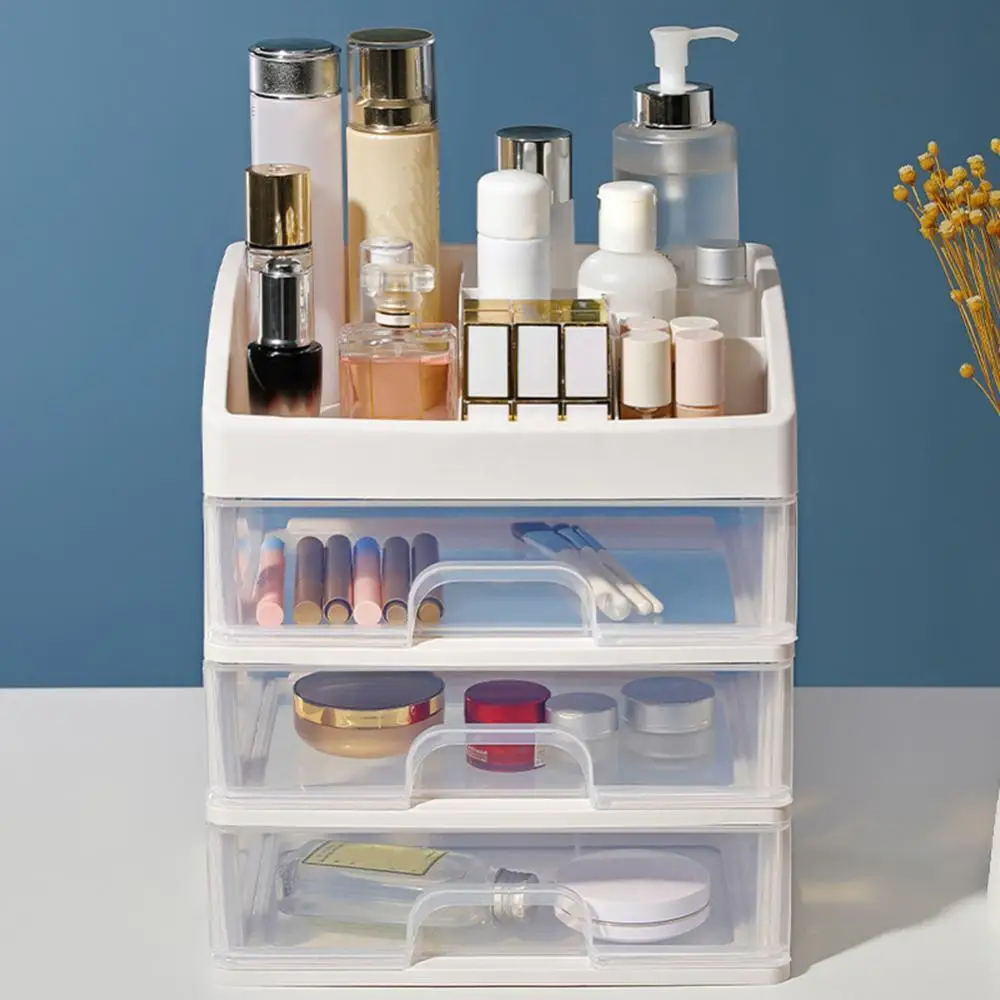 

2/3 Layer Plastic Comestic Storage Box Makeup Organizer Brush Storage Box Jewelry Case Sundries Holder Jewelry Organizer Box