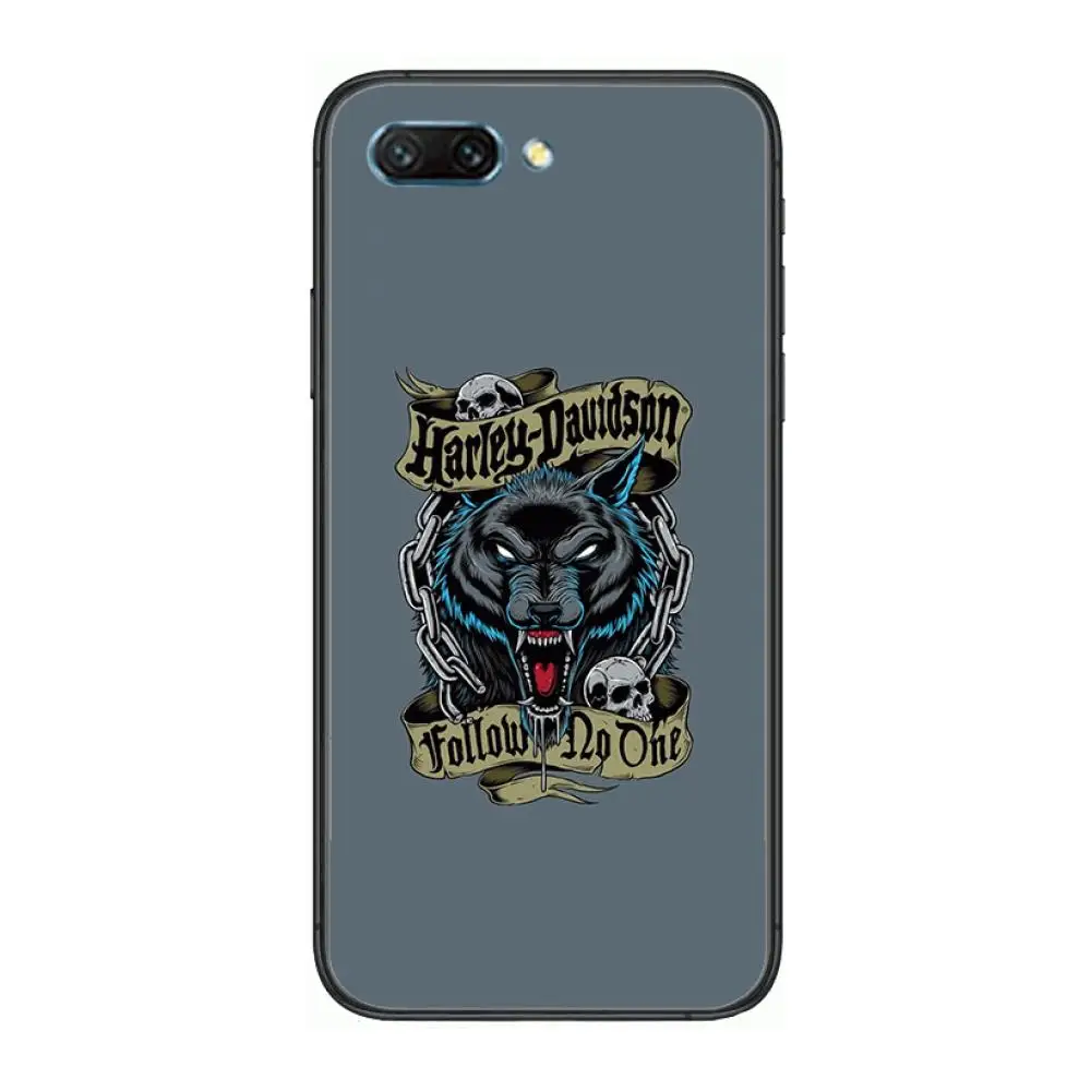 

Harley Motorcycle Davidson clear Phone Case For Huawei Honor 10 9 8 7 N Pro Lite A C RU Black Etui Coque Hoesjes comic fashion