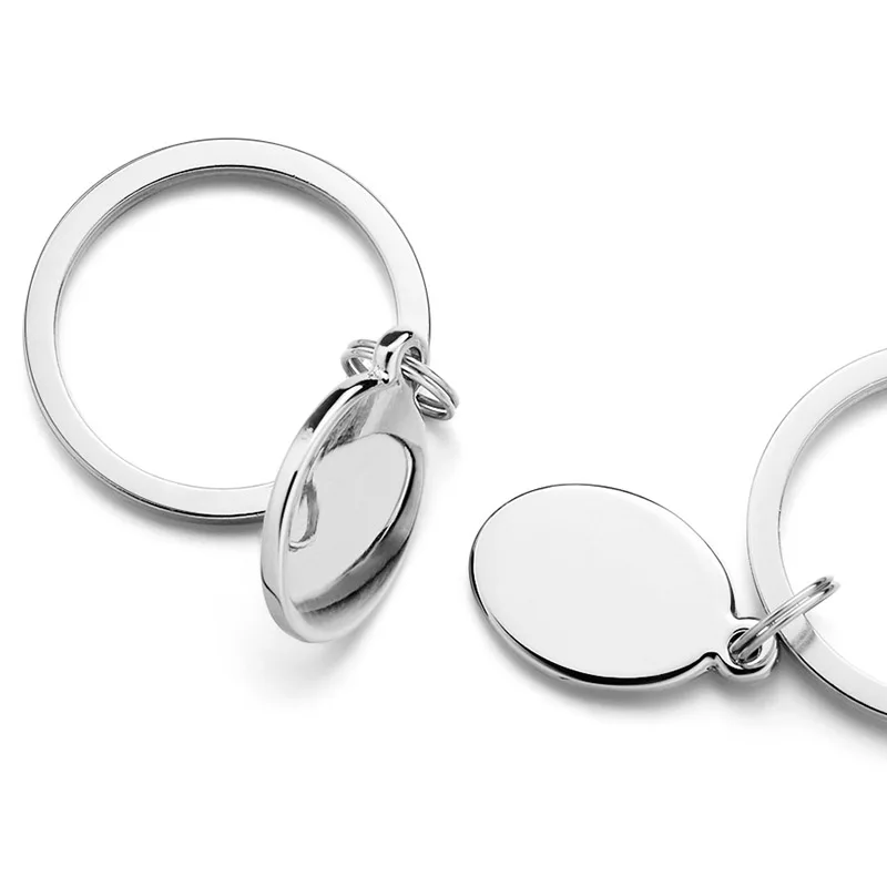 Изысканные изготовленные на заказ овальные брелоки с надписью для