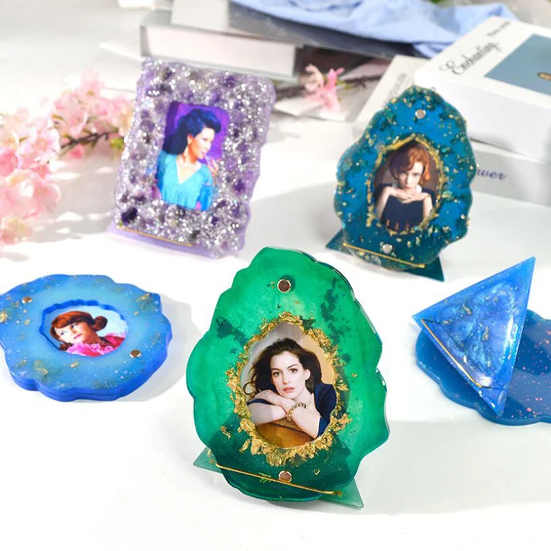 

Personality Photo Display Rack Silicone Mould DIY Craft Photo Frame Resin Mold