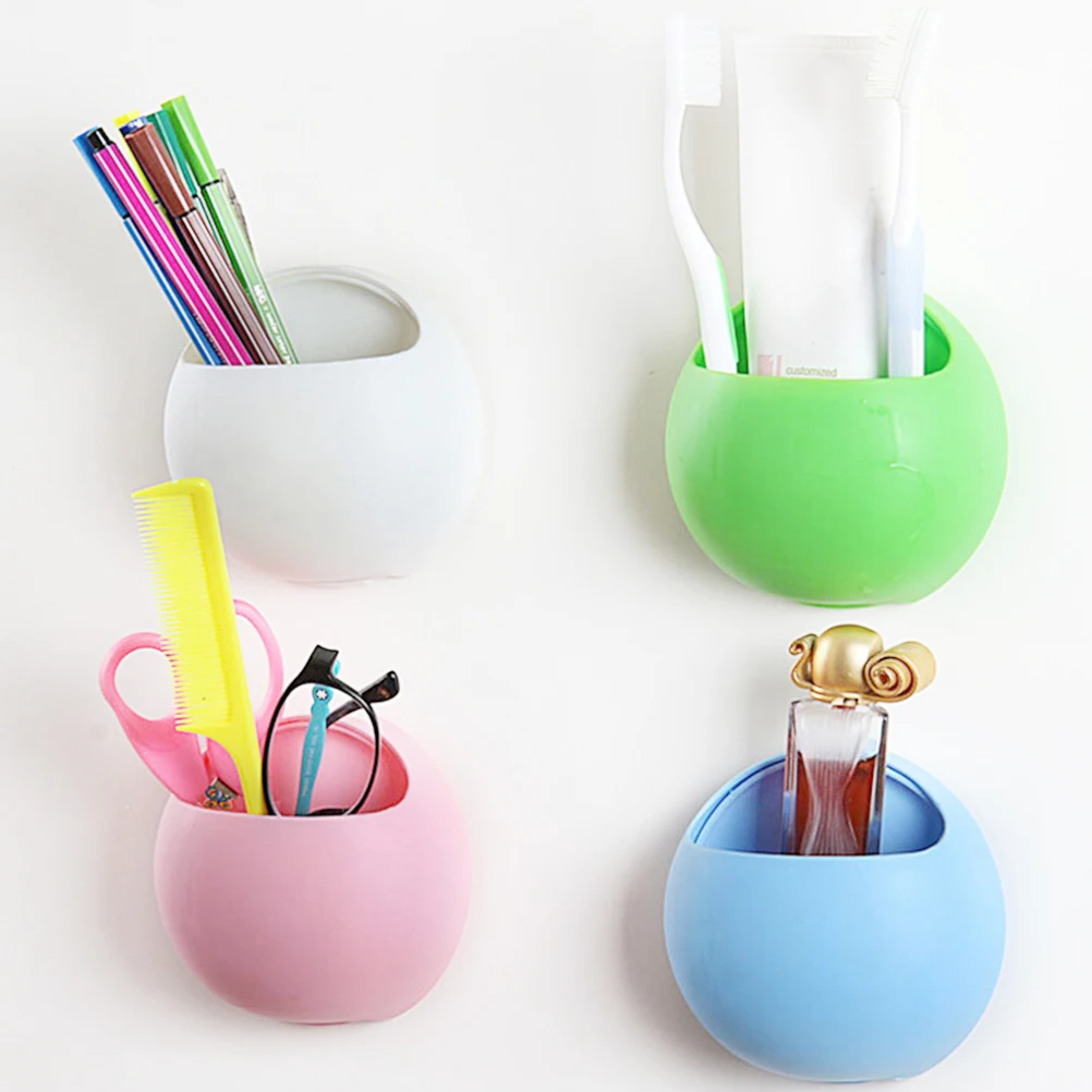 

Cute Eggs Design Toothbrush Holder Suction Hooks Cups Organizer Toothbrush Holder Cup Wall Mount Sucker Bathroom Accessories 1PC
