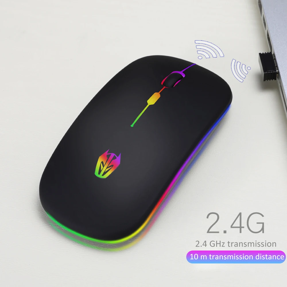 А5 Беспроводная Bluetooth мышь красочный дыхательный светильник мыши микро-USB