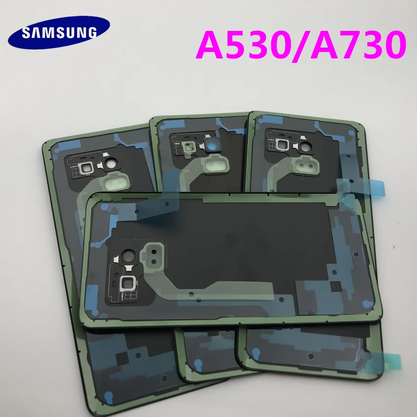 SAMSUNG Galaxy A8 A8 plus A530 A730 Задняя стеклянная крышка для батареи задняя дверь корпус чехол для SAMSUNG A8 A8+ Задняя стеклянная крышка