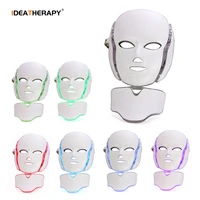 led face mask red light therapy 7 color skin rejuvenation facial mask for anti aging skin tightening remove wrinkles toning mask