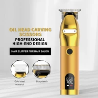 new style hair clipper lcd digital display oil head electric clipper rechargeable adult and child electric clipper