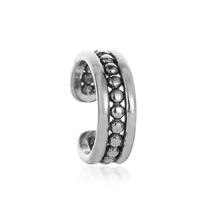 CB Silver 1cm 1 шт.,, в стиле панк, с полукруглый Кафф зажим для основы на серьги для Для женщин u-образный ушные клипы очарование украшения бохо шик Золото Тон серьги Подарки - Окраска металла: CB Silver 1cm