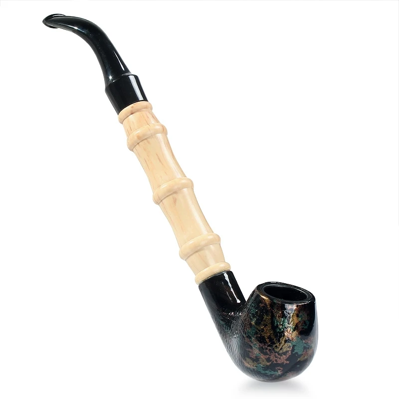 

NEW Handmade Wood Tobacco Pipe Retro Bending Filter Pipe Potable Handheld Smoking Pipe Cigarette Accessories Men's Gifts