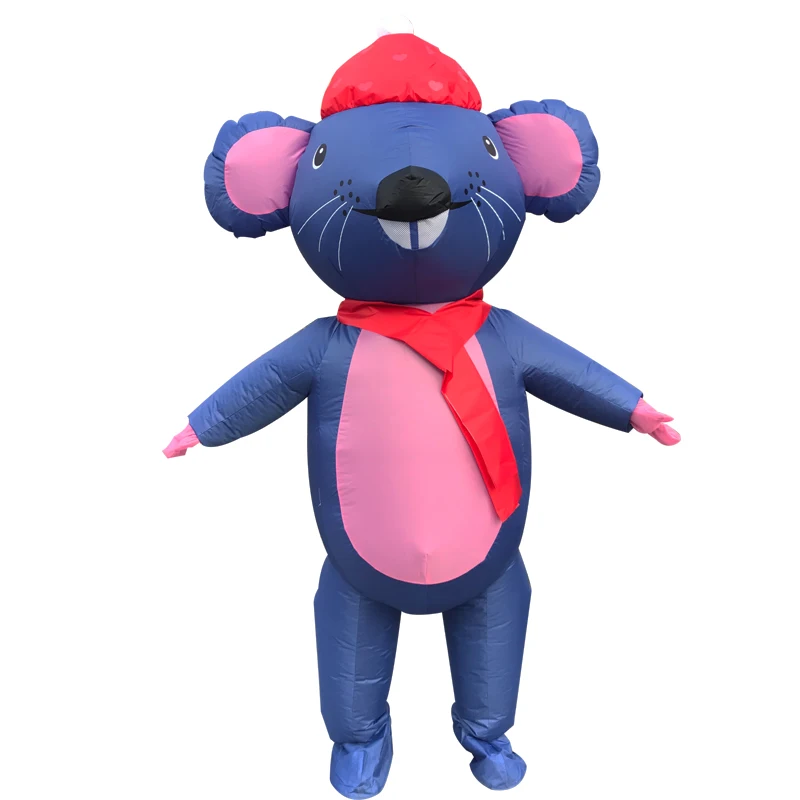 

Надувной костюм счастливой мыши для косплея, для взрослых, аниме, Карнавальная вечеринка, маскарадный костюм на Хэллоуин для мужчин, женщин,...