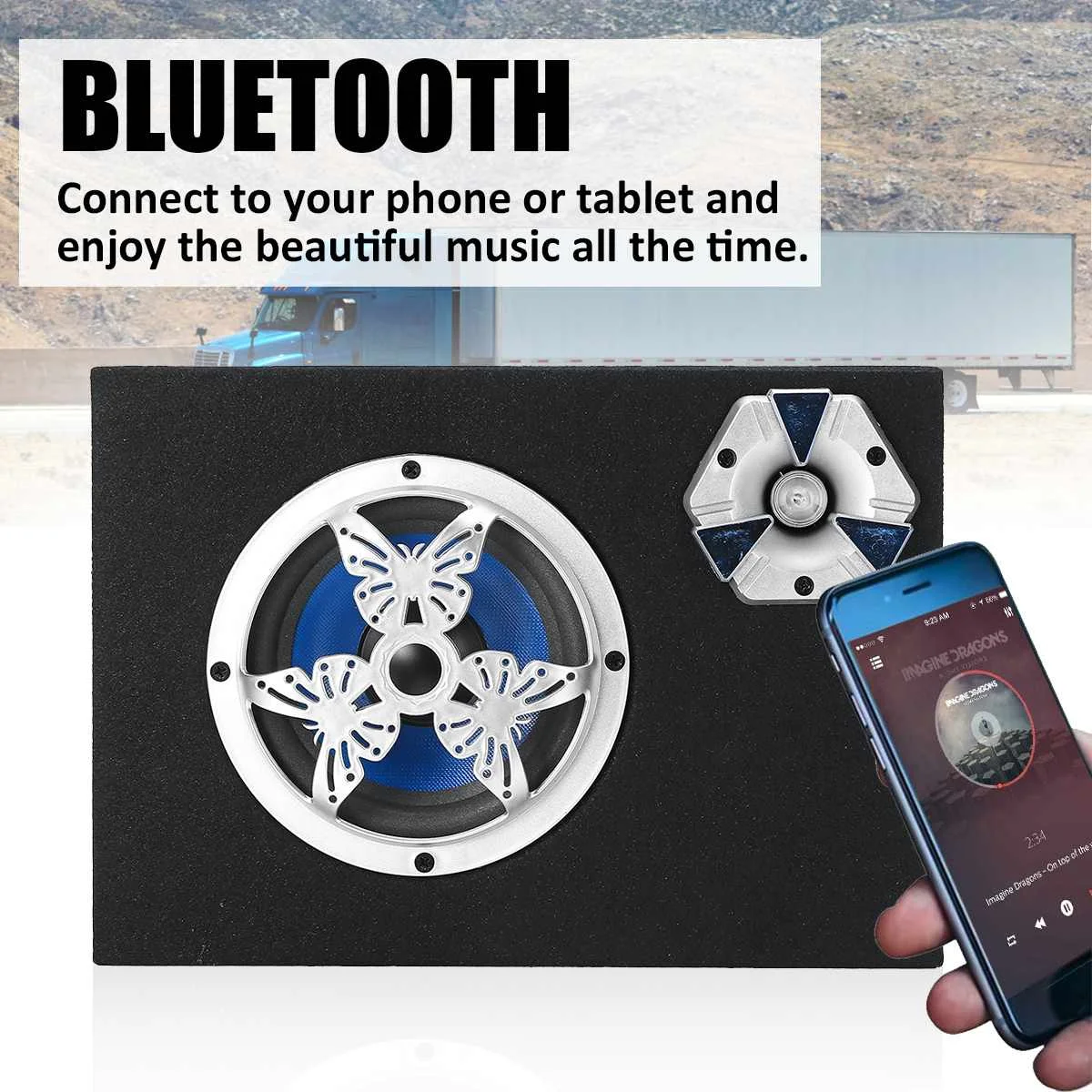 6 дюймовый автомобильный сабвуфер 500 Вт под сиденьем модифицированный динамик