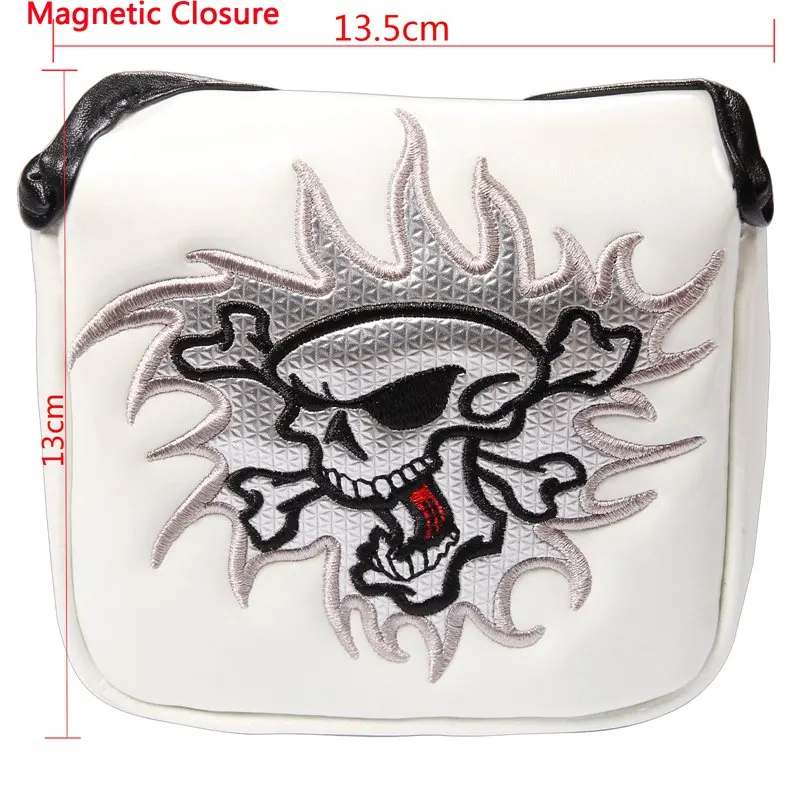 Новый чехол с изображением черепа клюшки для гольфа большой магнитной застежкой