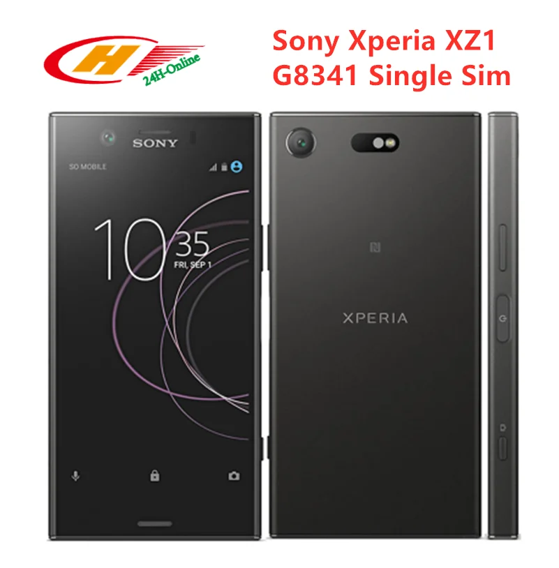 Смартфон sony Xperia XZ1 G8341 с одной sim-картой LTE 5,2 дюймов 4 ГБ ОЗУ 64 Гб ПЗУ Восьмиядерный с поддержкой NFC отпечатков пальцев