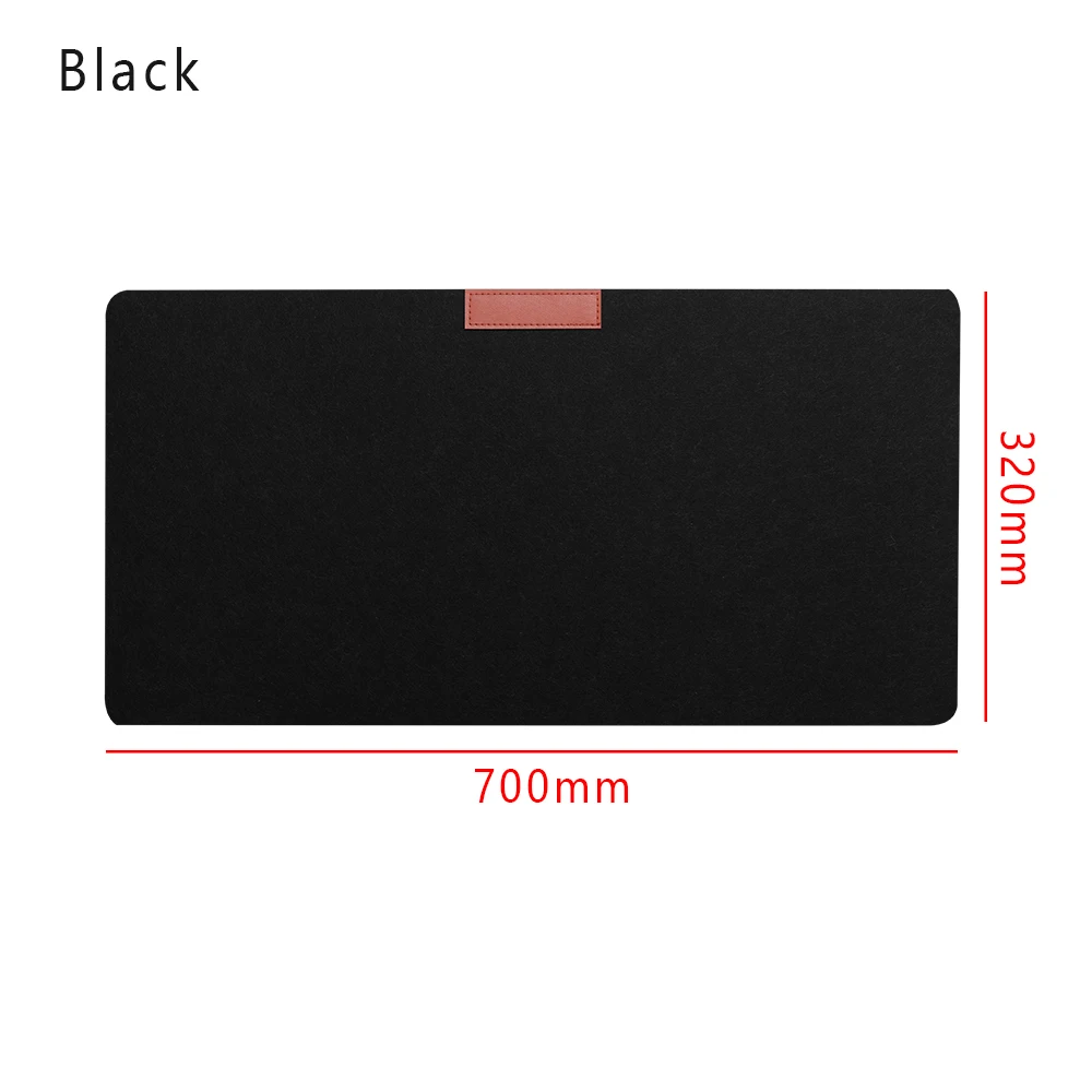 700 X 320 mm Black 1 шт. большой Офисный Компьютерный стол коврик Современный Настольный Коврик для компьютерной мыши шерстяной войлок для ноутбука Мягкая Подушка Офисные принадлежности аксессуары - Цвет: 700 X 320 mm Black