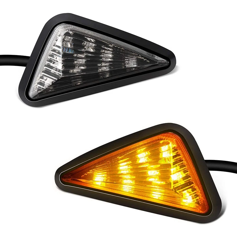 

Светодиодный поворотник с утопленным креплением, сигнал поворота для мотоцикла, светильник в