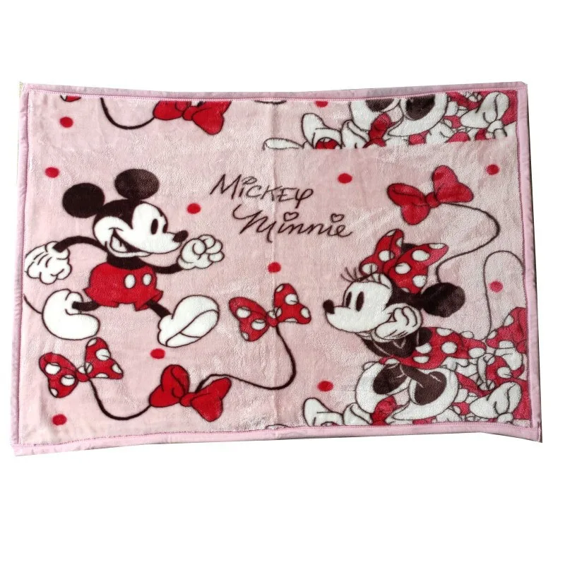Маленькое одеяло Disney Pink Mickey Minnie Mouse Rashel для маленьких мальчиков и девочек 80x100