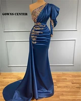 mermaid one shoulder formal dresses evening gown elegant beaded party dress occasion gowns for women