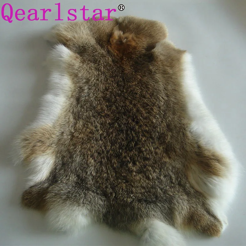Qearlstar Высококачественная натуральная кроличья Кожа 25*35 см соломенная желтая кожа