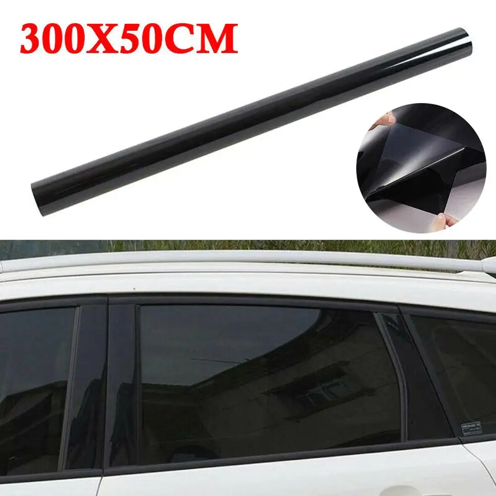 Тонировочная пленка для окон автомобиля черная 300 см х 50 рулон 15%-50% VLT УФ + изоляция