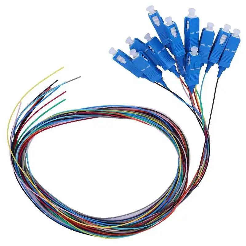 SC/UPC Fiber Pigtail Cable Sigle Mode 12-Cores SC Square Head with PVC Outer Shell for Optical Local Area Networks | Обустройство