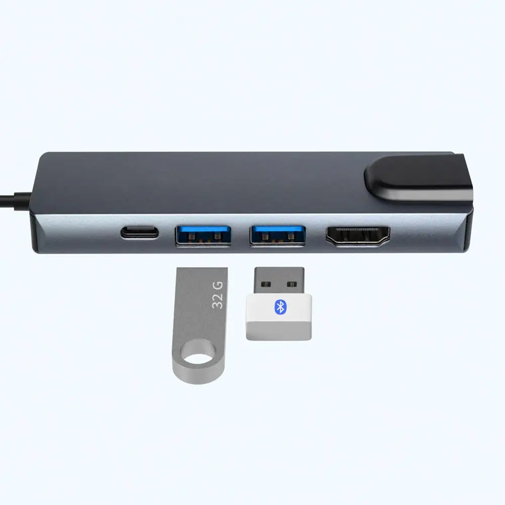 

5 in 1 Docking Station for Type-C Data PD Charging Port /Hub