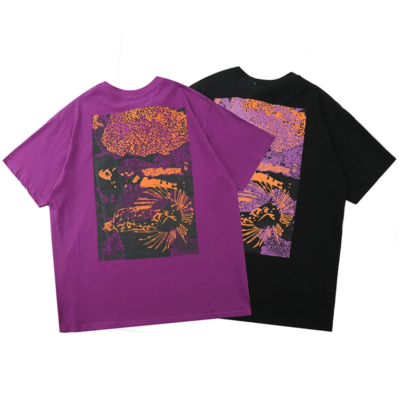 

20ss CAVEMPT футболка психоделические абстрактные граффити вареные до Old c. E Cav Empt топы футболки уличная одежда хип-хоп CAVEMPT футболка