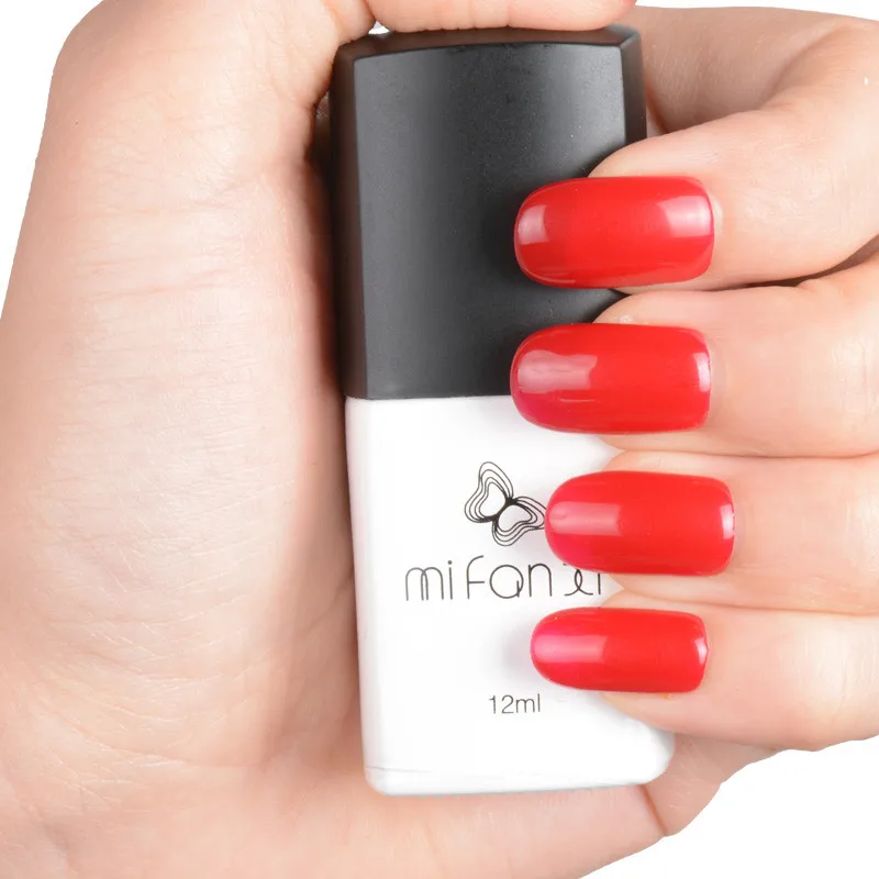 

MiFanXi Red Series Nail Gel Polish 6ml Semi Permanent Soak Off Nail Art UV Gel Nail Polish Manicuring Design
