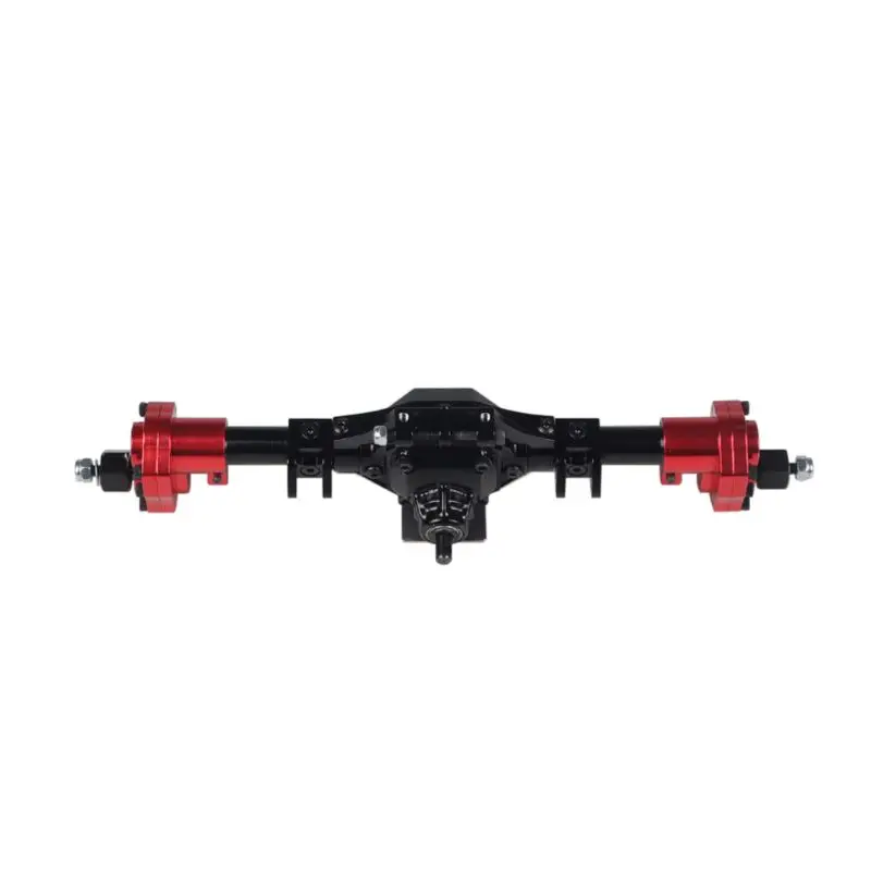 Red Металлический передний задний портальный мост для 1/10 RC Гусеничный Axial-SCX10 90046 90047 - Цвет: Red