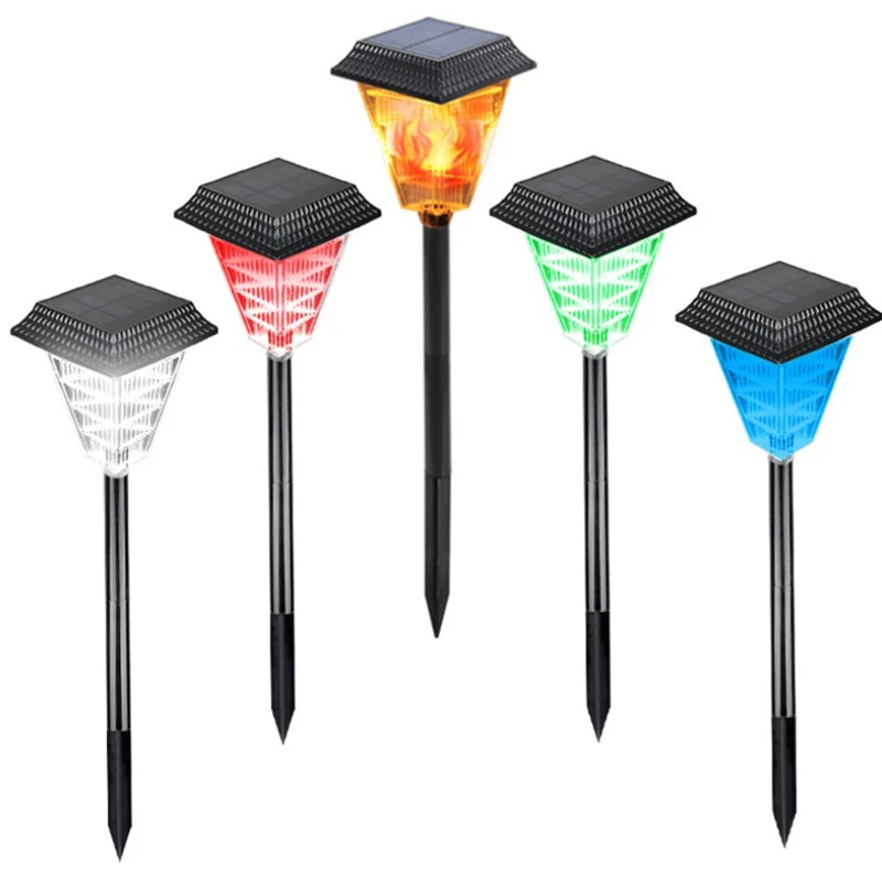 

Solar Pathway Lights Solar Garden Lawn Lamp LED Garden Lights Outdoor Waterproof Flickering Flames Landscape Decoration Lights