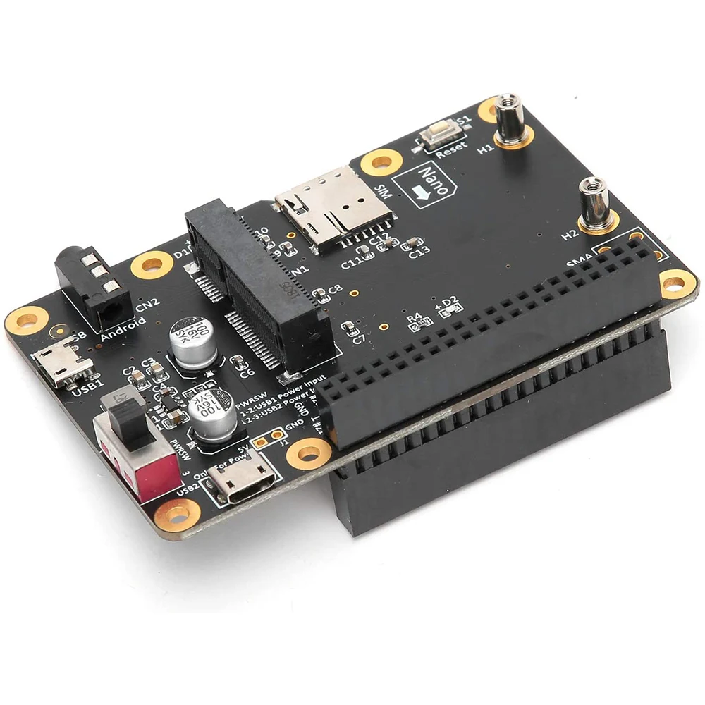 

Плата расширения Mini 3G/4G/LTE для Raspberry Pi, портативный модуль, USB, слот для SIM-карты, Вертикальный адаптер