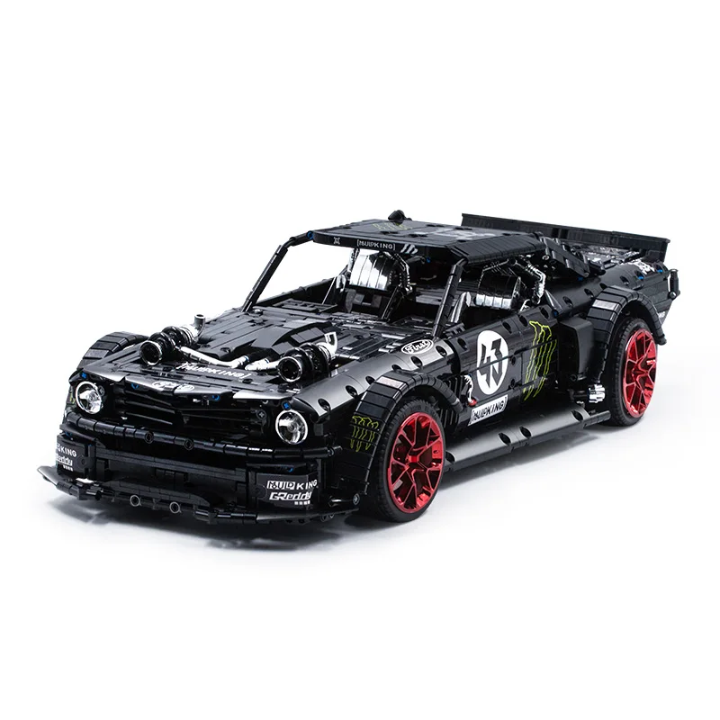 New MOC Technic Series RC Ford Mustang Hoonicorn RTR V2 гоночный автомобиль модель строительные блоки