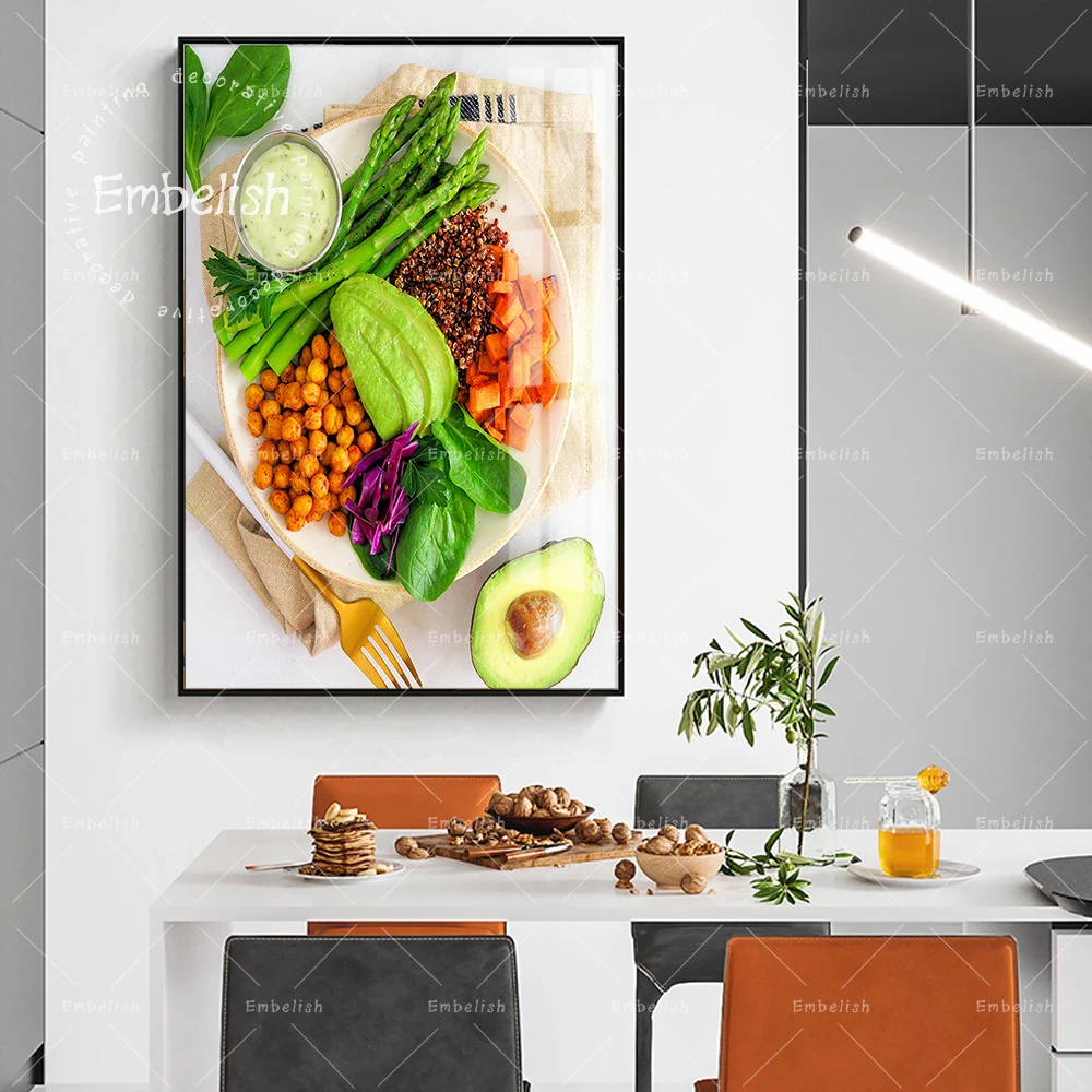 

Embelish 1 Pieces Fresh Vegetables And Fruits Kitchen Resturants Wall Art Pictures For Living Room Home Decor HD Canvas Painting
