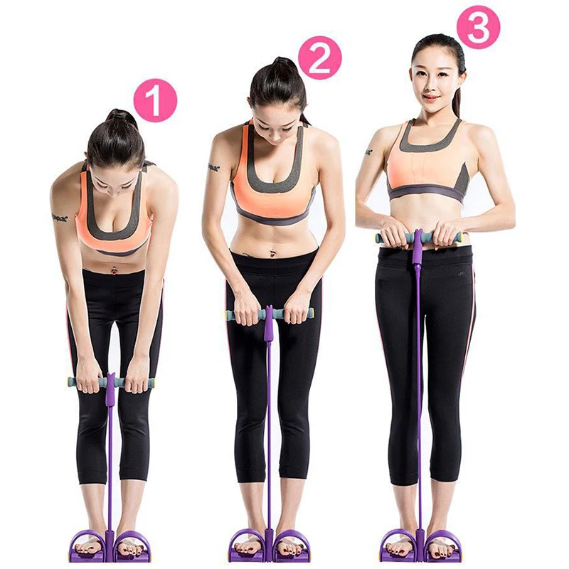 4 эспандера для фитнеса эластичный тренажер живота | Спорт и развлечения
