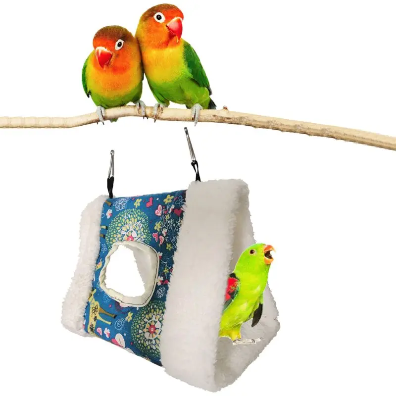 

Bird Nest Tent Toy Hammock Winter Warm Bed House for Parakeet Perch Swing C6UE