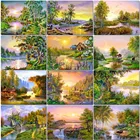 Полноразмерная квадратнаякруглая 5D алмазная живопись, пейзаж, мозаика сделай сам, алмазная вышивка стразы, художественные картины, домашний декор