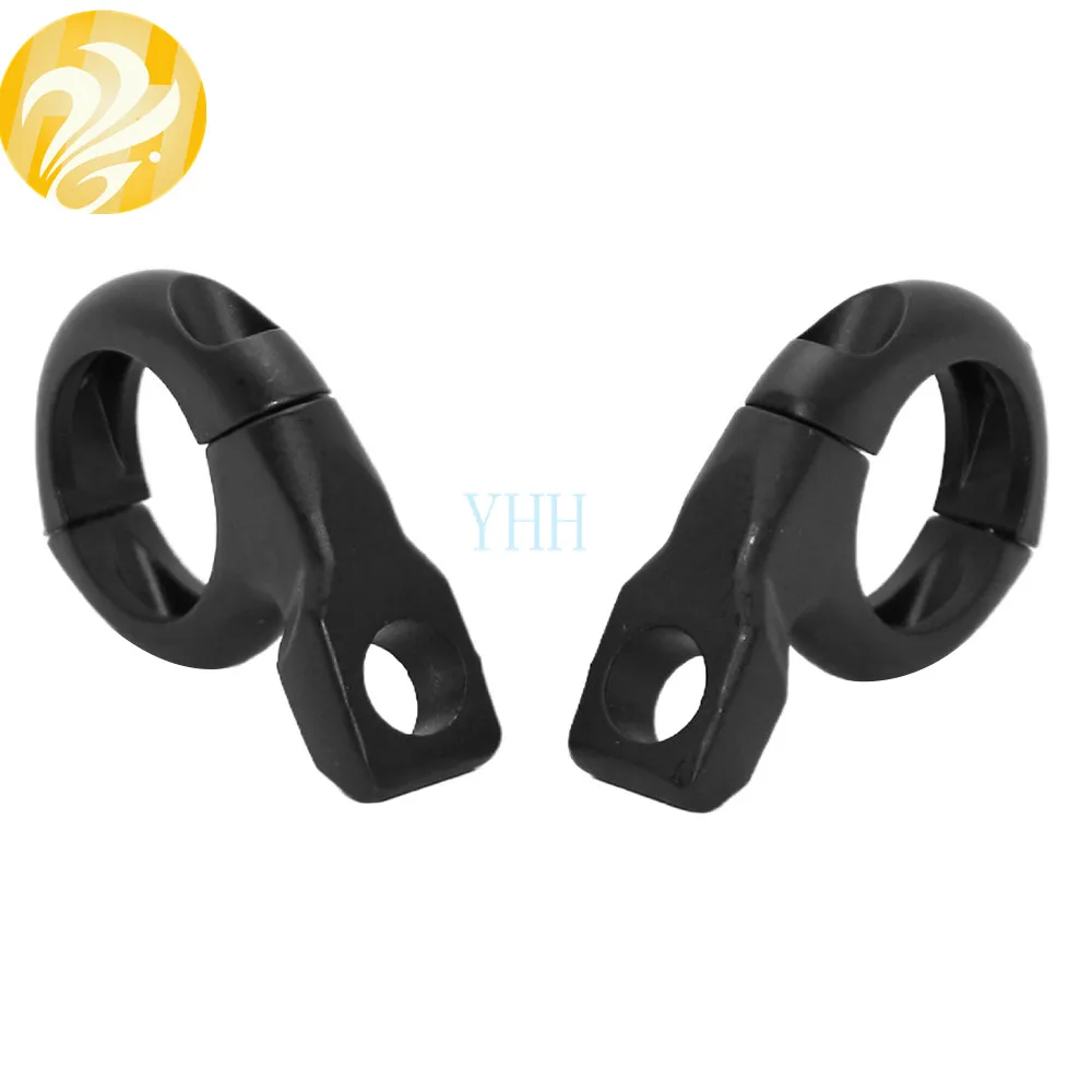 

Motor 25mm 1" Handlebar Turn signal Indicators Lights Mirrors Clamps Mount Black