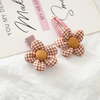 2 шт. детская заколка для волос ручной работы с цветами девочек Шпилька