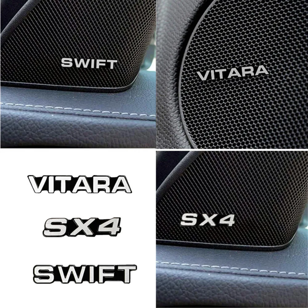 10 шт. Автомобильная звуковая декоративная 3D алюминиевая эмблема наклейка для Suzuki