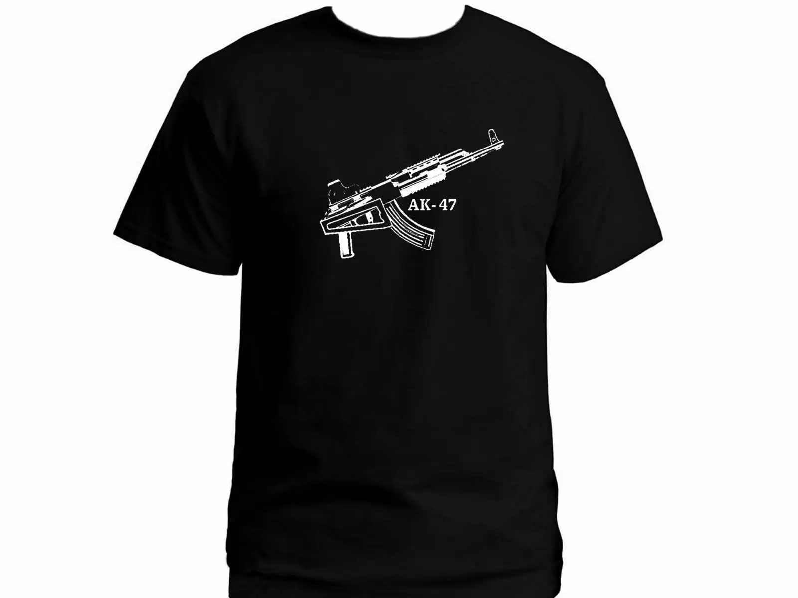 Новая футболка из 100% хлопка с автоматом kalashniov Ak 47 Ak47 Cccp российский пистолет