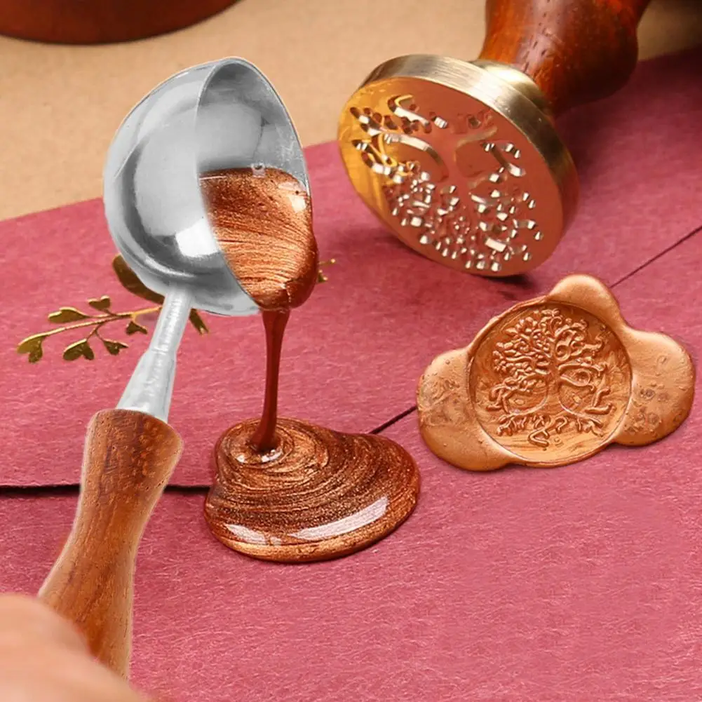 

Fire Paint Vintage Melting Furnace Sealing Wax Spoon Wax Bead Burning Stove Spoon Metal Special Furnace for Melting and Firing