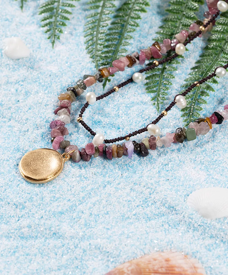 Ожерелья с подвеской из натурального камня ожерелье бисера браслеты подвесками