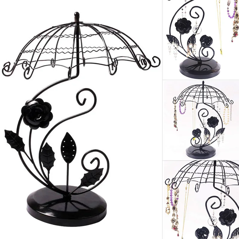 Ювелирные изделия Органайзер висячий Держатель Дисплей Стенд настольный серьги